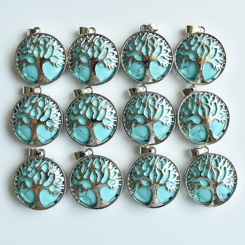 Tree of Life Gemstone Necklace Quartz Healing Pendant Chakra Jewellery UK Seller - Picture 17 of 30