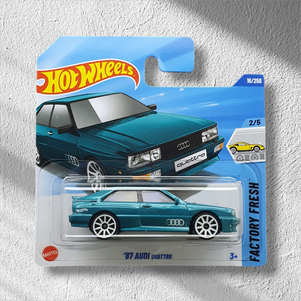 Hot Wheels '87 Audi Quattro 16/250 Factory Fresh 2/5 Mattel Auto Neu & Ovp-image