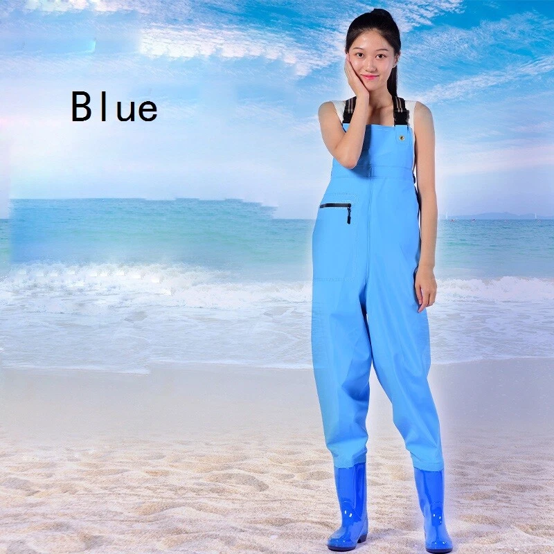 Chest Wader Boot Waterproof PVC Garden Outdoor Fishing Cleaning Workwear Women - Image 4 of 4