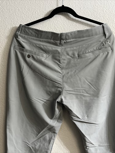 Under Armour Golf Mens 36x32 All Season Gear Navy Blue Flat Front Chino Pants - Picture 7 of 7