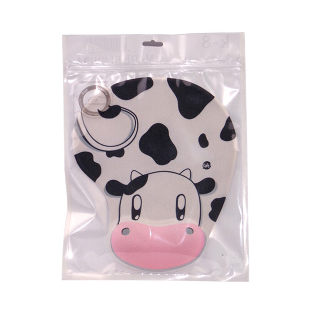 Cute Cow Cartoon Mouse Pad with Soft Wrist Rest Support  -image