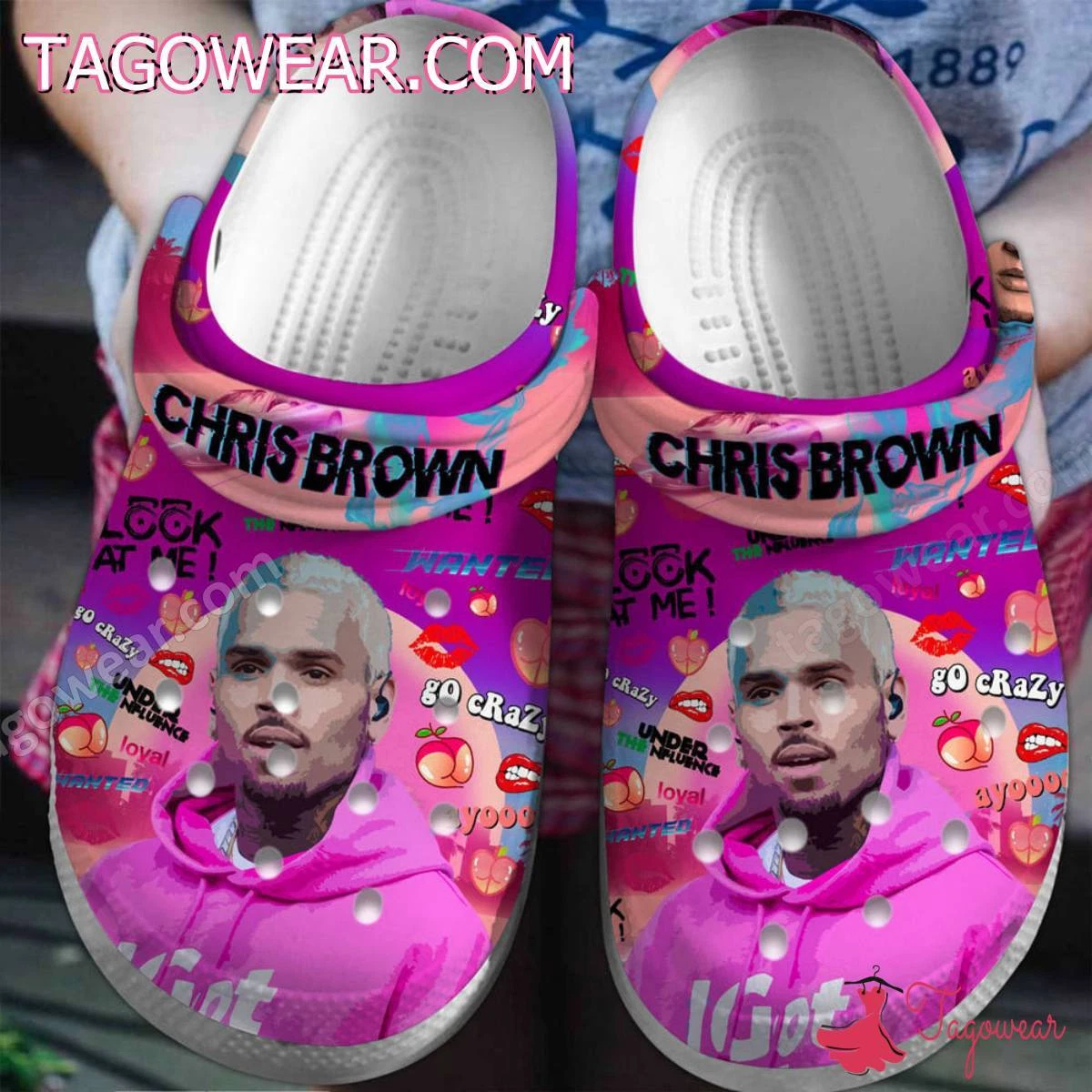 Chris Brown Look At Me Clogs Shoes