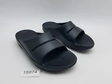Oofos Ooahh Women's Size 8 Recovery Slip On Slide Sandals Black