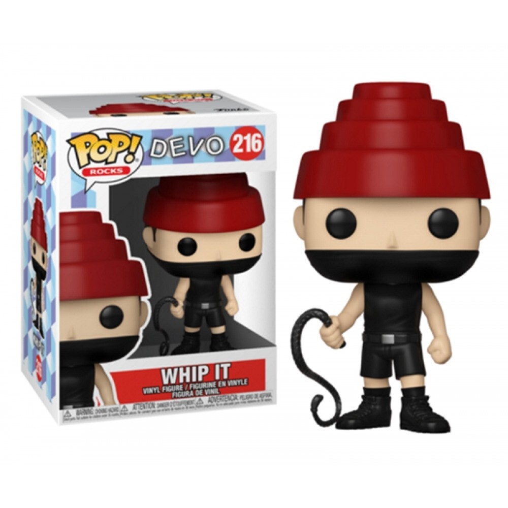Funko Pop! Rocks Devo Whip It Con Frusta Modellino Da Collezione Vinile