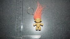 Vintage Retro Keyring Key RING Plastic Small Troll