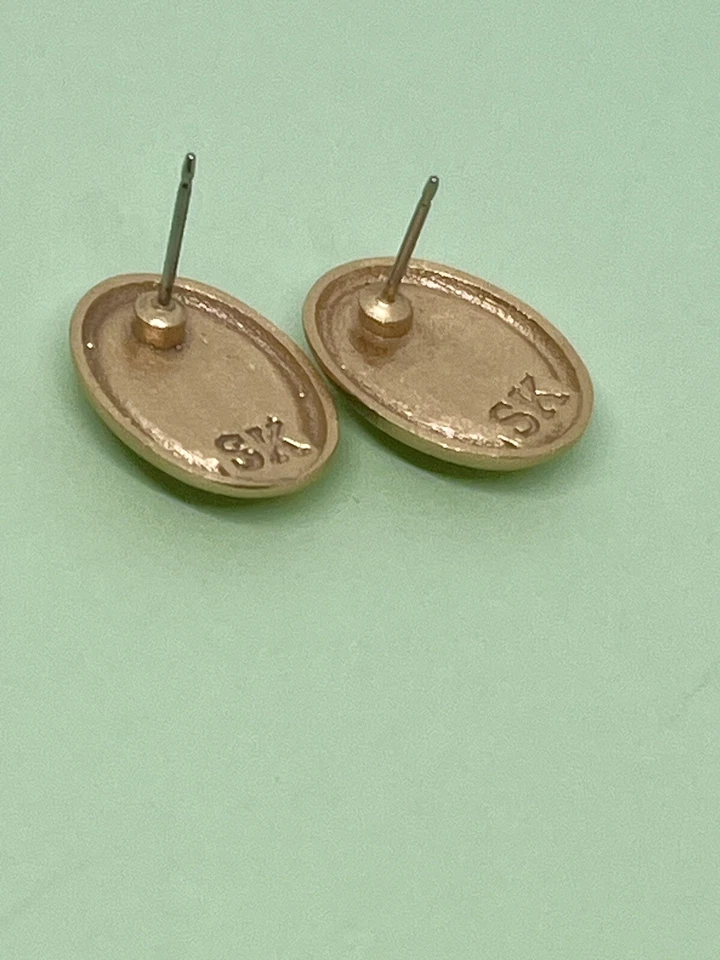 Pendientes de diseñador para mujer Boutique SK Stephanie Kantis cuarzo rosa 24 k $285 Foto 3 de 4