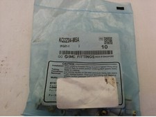 SMC KQ2Z04-M5A FITTINGS, 4mm OD, BRASS THREAD, BR UNI MALE ELBOW, BAG OF 10, NIB