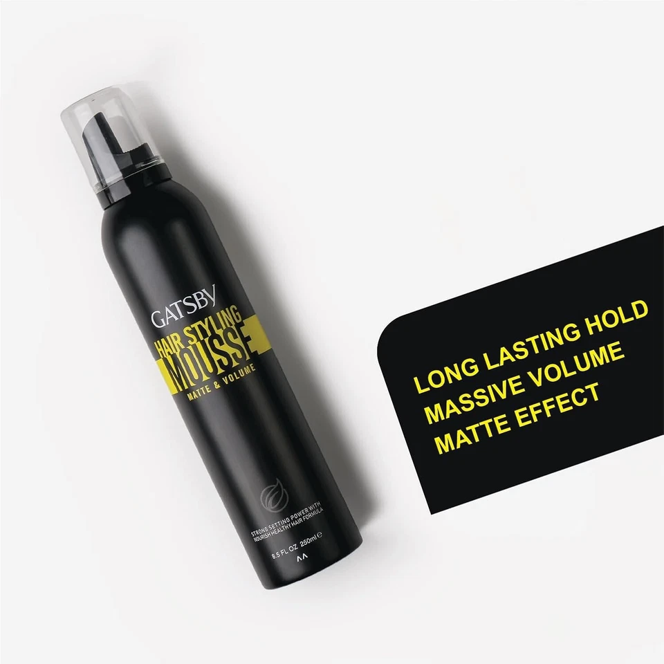 Gatsby Hair Styling Mousse - Matte & Volume, 250ml - Image 3 of 4