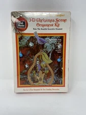 Vintage Ornament Kit Craft Master Paint By Number 3D Christmas Pear Tree New USA