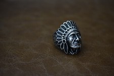 Native American / Indian Chief Ring 925 Sterling New Handmade From Turkey 9