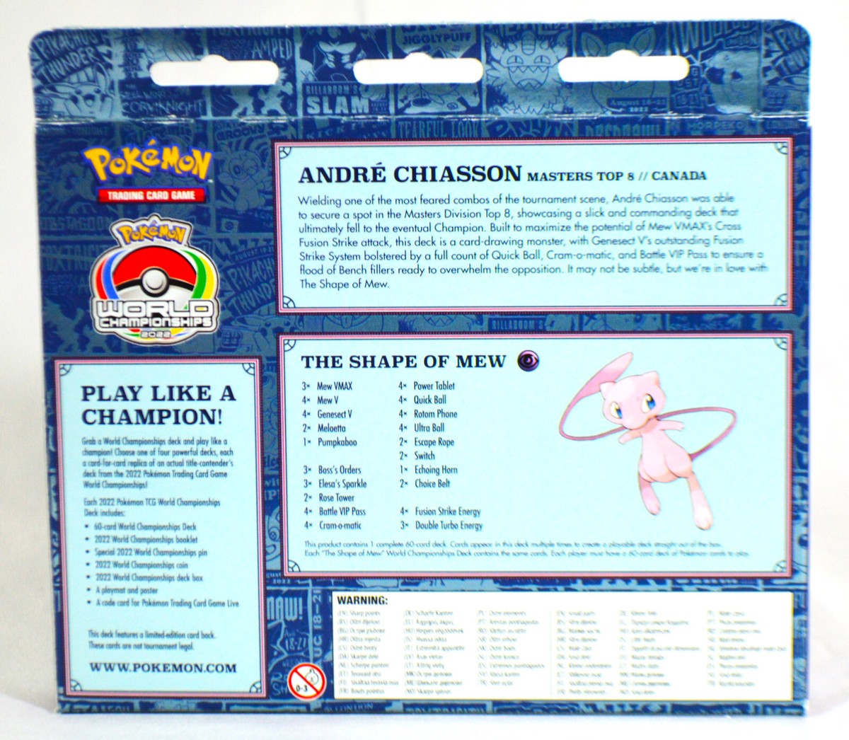 POKEMON TRADING CARD GAME LONDON WORLD CHAMPIONSHIP ANDRE CHIASSON