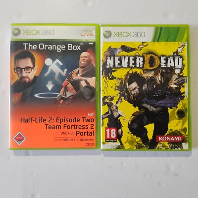 The Orange Box mit Half Life u.a + Never Dead XBOX360 TOP OVP*Discs Top Zustand*