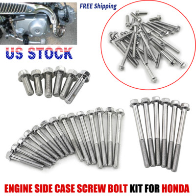 Engine Side Case Screw Bolt Kit For Honda CL70 CT70 SL70 XL70 Z50A Mini Trail US