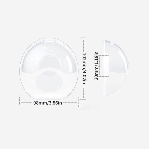 Silicone Breast Milk Collector Soft Breast Shells Wearable Nursing Cups Saver - Bild 3 von 9