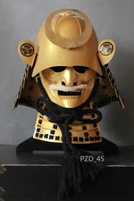 Japanese Samurai Armor Real Wearable Helmet Visor Decoration Helmet