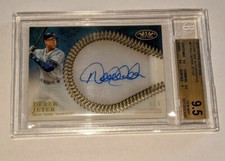 2018 Topps Tier One Derek Jeter Auto 3/5 BGS 9.5 Gem Mint, Auto 10. Yankees 