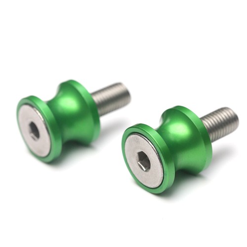 Green Motorcycle Racing Swingarm Spools M8 For Kawasaki Z650 17-19 20 21 22 23 - Bild 4 von 5