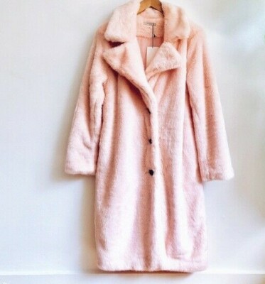 Colored faux fur coat zara Outlet