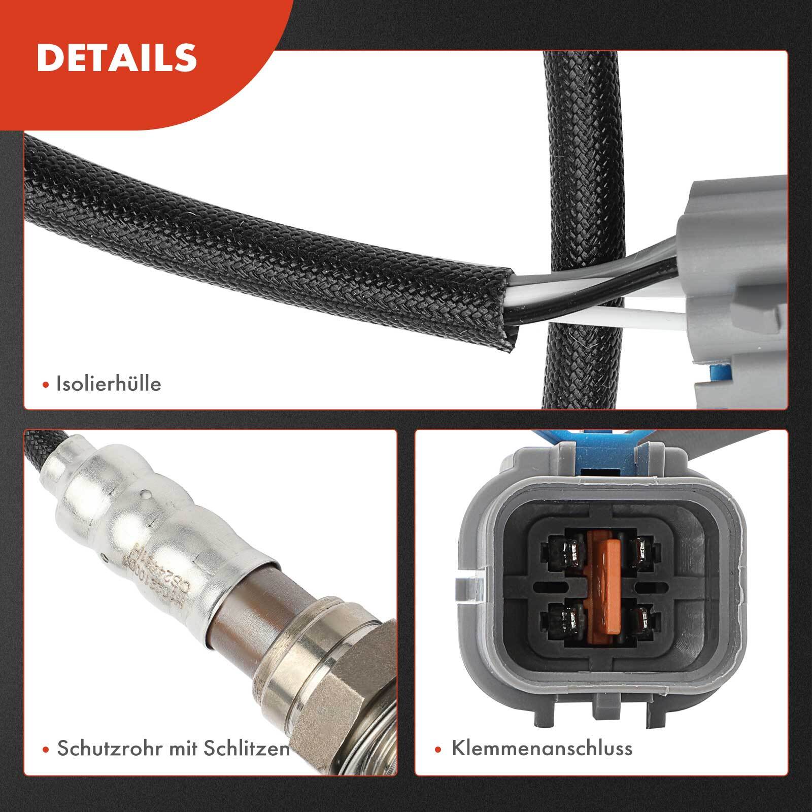 Sonde Lambda Générique Pour Hyundai, Kia 2.7L - 4 Broches, 500 Mm - Neuf