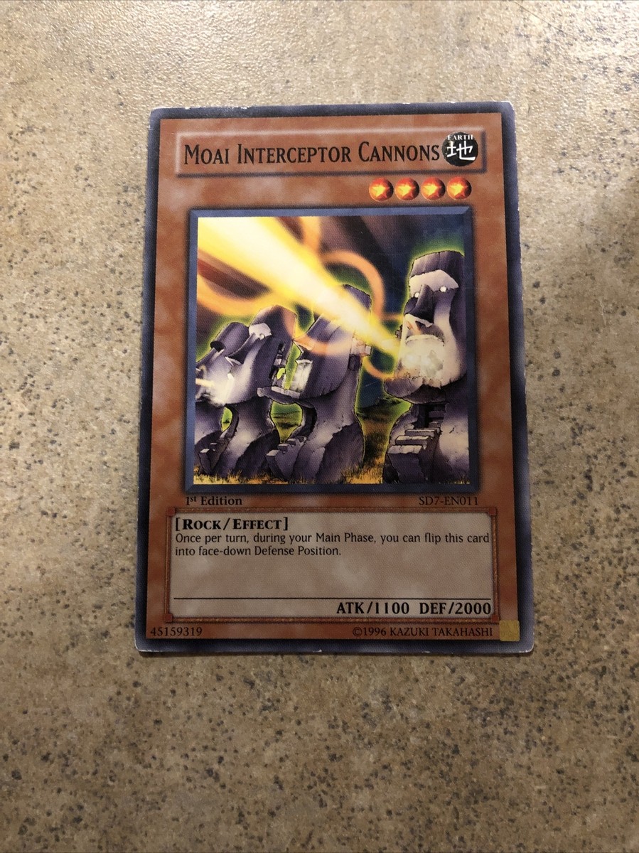 Moai Interceptor Cannons - SD7-EN011 - Common - 1st Edition HP