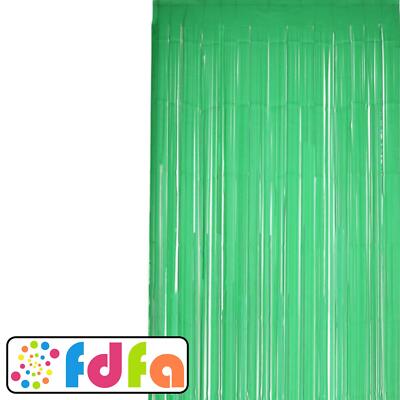 Matt Fringe Curtain Backdrop Green Adult Matt Fringe Curtain Backdrop Green Adult
