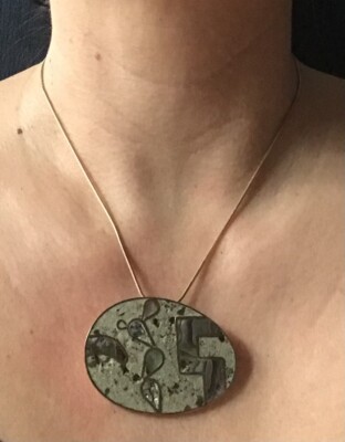 Silber 925 Hecho en Mexico R.S. Anhänger & Brosche mit Steineinlagen teilvrg.