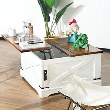 Modern Lift Top Coffee Table Center Cocktail Table Side Table for Living Room US