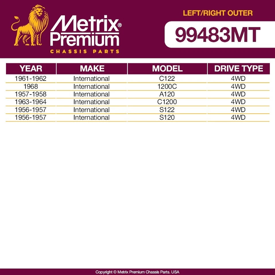 Kit de extremo de barra de amarre delantera para camioneta Ford P-400 P-350 GMC K1000 K15 ES150R Foto 3 de 3