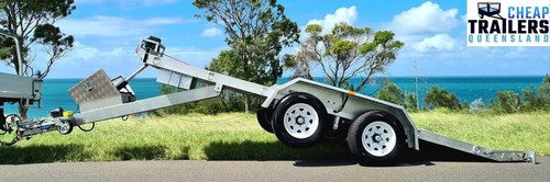 16.4x6.6 Galvanised Tandem Hydraulic Tipper Car Trailer 3500kg - Picture 3 of 13