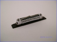 12 String Chrome TuneOmatic with Individual Saddles Flat Wood Base EZPZ PARTS