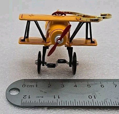 Vintage 2001 Hallmark Diecast 1930 Custom Biplane Kiddie Car Keepsake Ornament - Picture 16 of 16