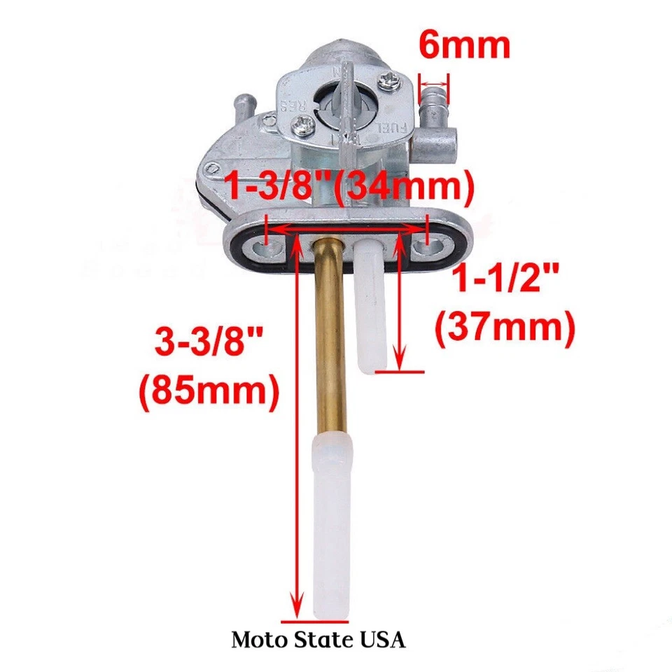 Переключатель клапана топливного бака петуха в сборе для KAWASAKI KZ550A (1980-1983) - Изображение 3 из 4