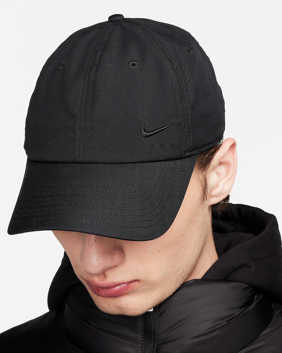 新品 Nike Club Cap L/XL 黒 Nike x MMW Club Cap Unstructured Triple Black Hat Size L/XL