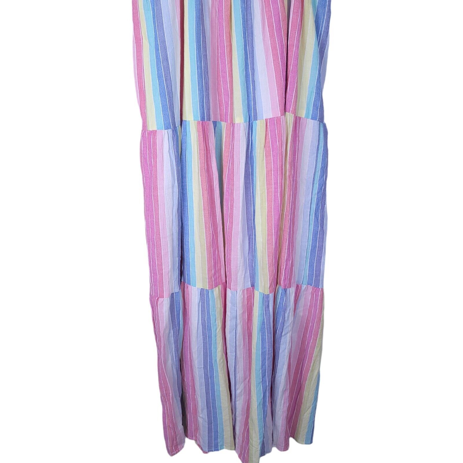 Draper James Dress Women Size L Rainbow Stripe Ma… - image 11