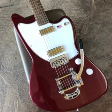Harmony Standard Silhouette W/ Bigsby Electric Guitar W/case, Rw Fb, Burgundy