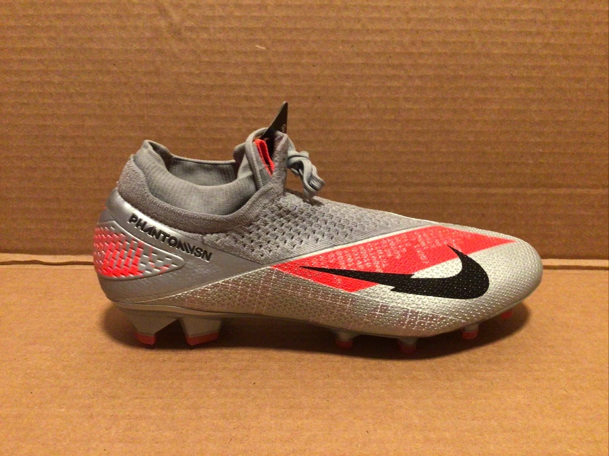 Nike Phantom Vision 2 Elite Dynamic Fit FG Metallic Grey Crimson
