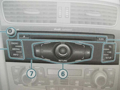 AUDI CONCERT AUDIO OWNERS MANUAL - HANDBOOK. A2 / A3 / A4 / A6 / A8 / TT AA 109+