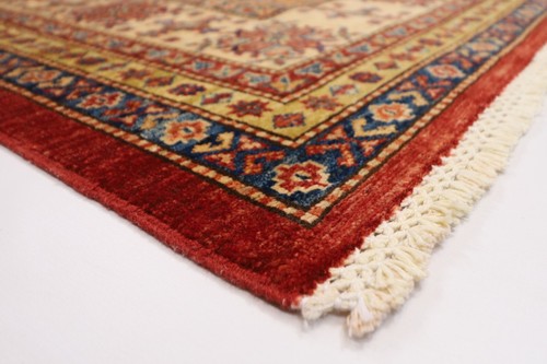 9x12 ft Kazak Red Area Rug Afghan Hand Knotted Wool Rug Dining Room Rug - Picture 10 of 14