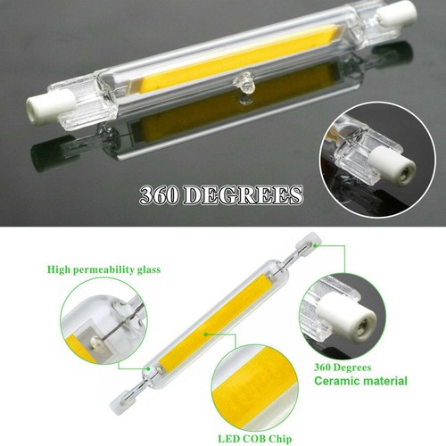 LED R7s COB 78mm 118mm Dimmable Glass Tubes 15W 30W Lamp Replace Halogen Bulbs🔥 - Picture 7 of 14