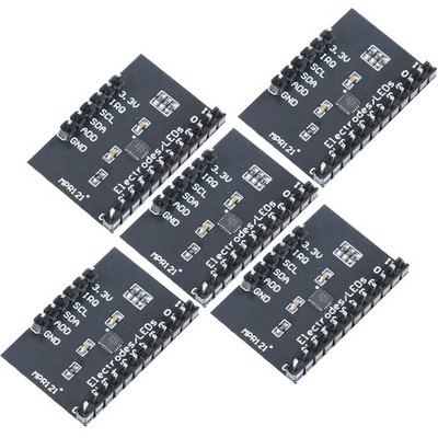 5 Pack MPR121 Breakout V12 Capacitive Touch Sensor Controller Module I2C