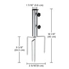 LAGarden Beach Umbrella Sand Anchor with 4 Spike Steel Stand Ground Grass — photo 9