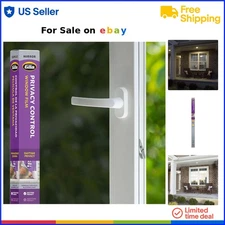 Privacy Window Film Mirror Adhesive 3ft x 15ft Heat Glare UV Blocking DIY