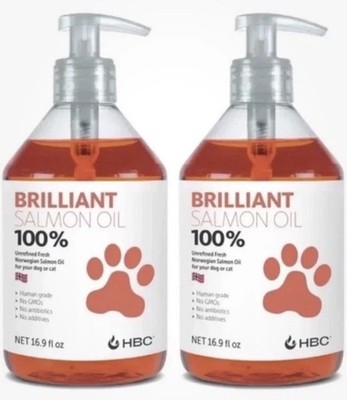 Salmon Oil for Dogs - Healthy Skin & Coat, Natural Norwegian Omega 3 Fish Oil...