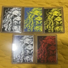 OG Comics & Smunchy Exclusive Battle Beast Trading Card Lot of 5!!!