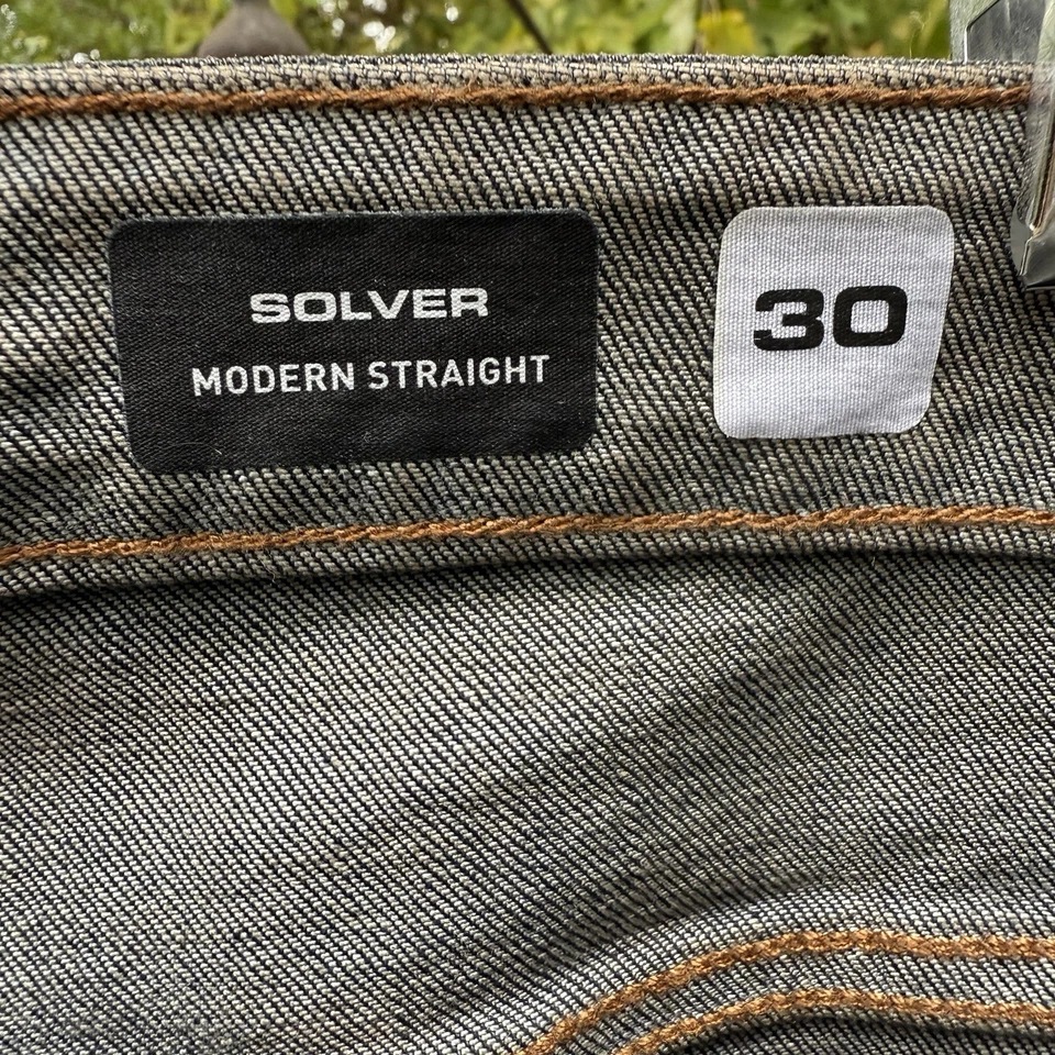 Volcom Men’s Solver Modern Straight Dark Blue Denim Jeans 30x34 Well Made NWT - Image 3 of 4