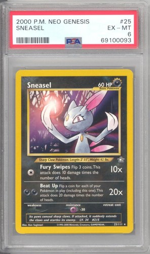 Sneasel (Unlimited) graded PSA 6 for sale on eBay