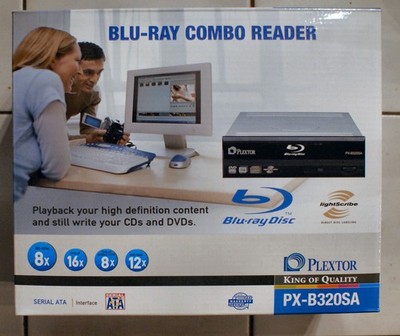 Plextor PX-B320SA   Blu-Ray Combo Reader DVD-RW in OVP mit Zubehör - unbenutzt