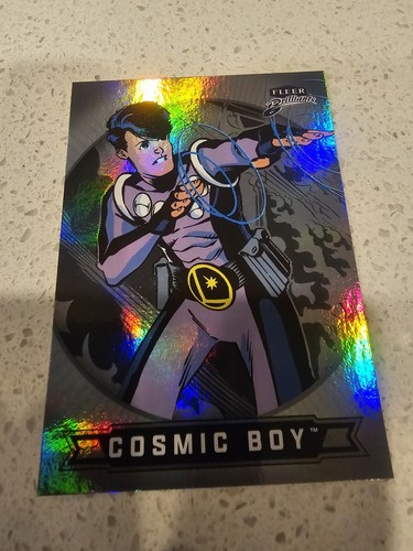 2025 Upper Deck Fleer Brilliants #50 Cosmic Boy DC Comics casi nuevo imprescindible 🔥
