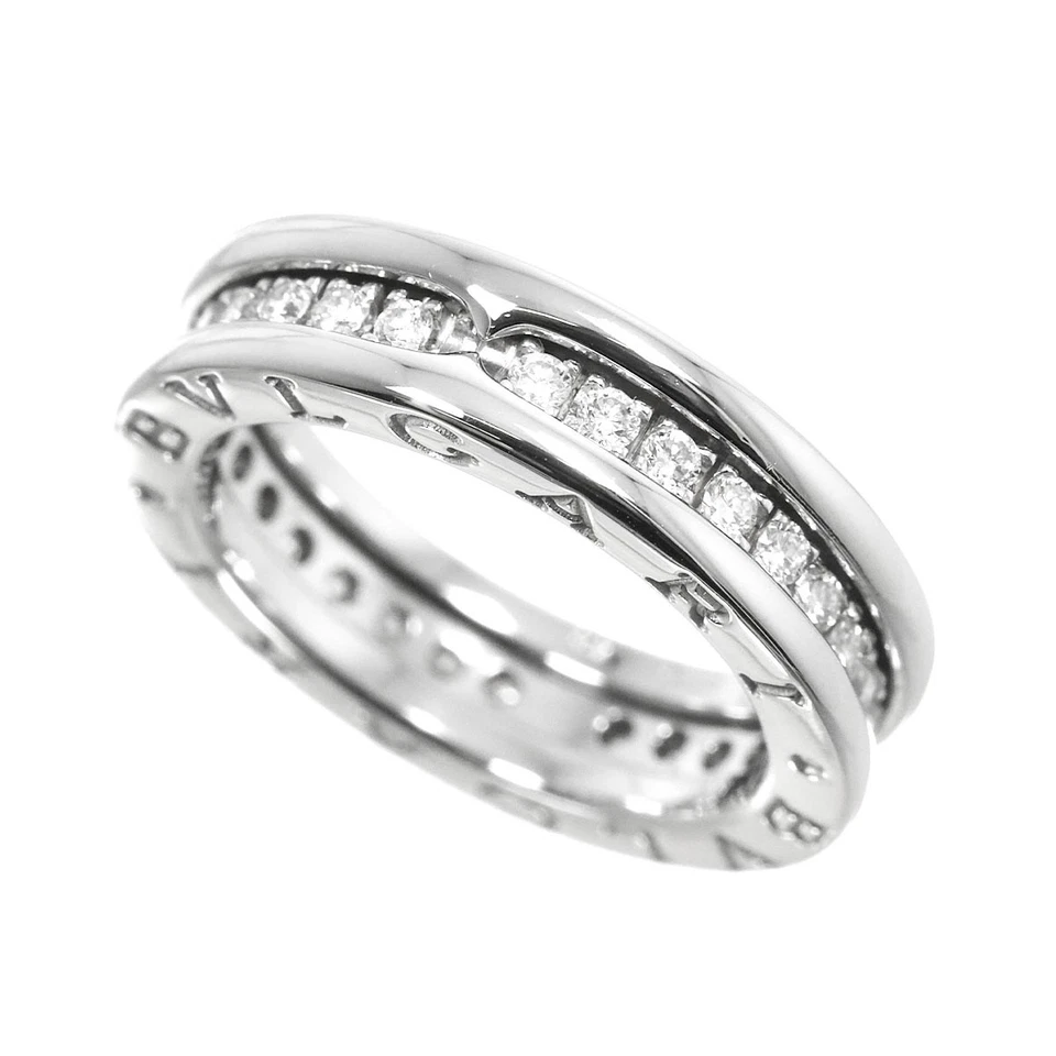 Anillo de diamantes BVLGARI B-zero1 banda 18K WG 750 talla 48 4,5 (US) 90276086 Foto 4 de 4