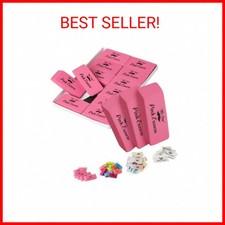Mr. Pen Pink Pencil Erasers, Large, Pack of 12